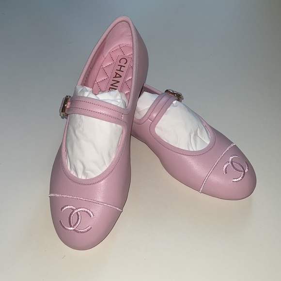 Chanel Mary Jane Ballerina Flats in Rose / Light Pink 36.5 - Picture 12 of 12